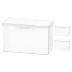 HOLIDYOYO Blanko-Spielkartenetui 3 Stück Durchsichtige Kartendeck-Box Kunststoff-Spielkarten-Aufbewahrungsbox Halter Für Bankkarten Visitenkarten Spielkarten