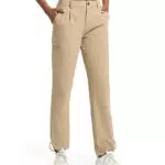Holure Damen Leichter Trekkinghose Wanderhose Schnelltrocken Wasserdicht Atmungsaktive Outdoorhose Winddicht Jogginghose für Sportlich Freizeit Reise Khaki-