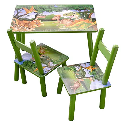 HTI-Line Kindertischgruppe Dinos Kindertisch Kinderstuhl Kindermöbel