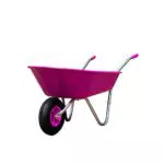 HTI living Schubkarre Havel 65 Pink Gartenkarre Mehrzweckkarre Bauschubkarre Mistkarre