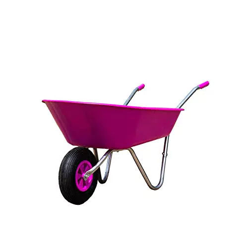 HTI living Schubkarre Havel 65 Pink Gartenkarre Mehrzweckkarre Bauschubkarre Mistkarre