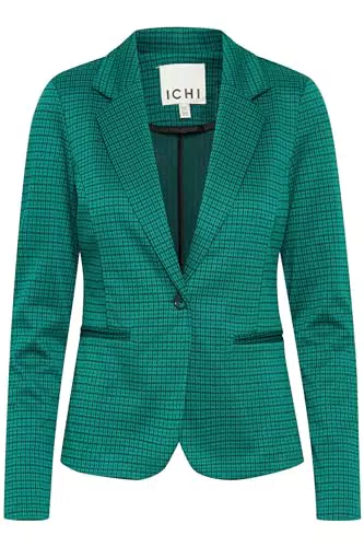 ICHI IHKATE Damen Blazer Kurzblazer mit Stretch und Reverskragen