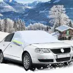 iKALULA Frontscheibe Abdeckung, Auto Scheibenabdeckung Winterschutz Faltbare Abnehmbare Windschutzscheiben Autoabdeckung Winterabdeckung Eisschutzfolie für gegen Schnee Frost und Sonne