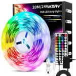 IKERY LED Strip, RGB Streifen, Farbwechsel Dimmbar Leiste mit IR-Fernbedienung