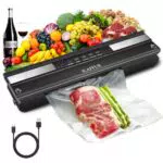 iLAFFUS Kabelloses Vakuumierergerät, Tragbares Wiederaufladbar Vakuumier Sous Vide mit Cutter