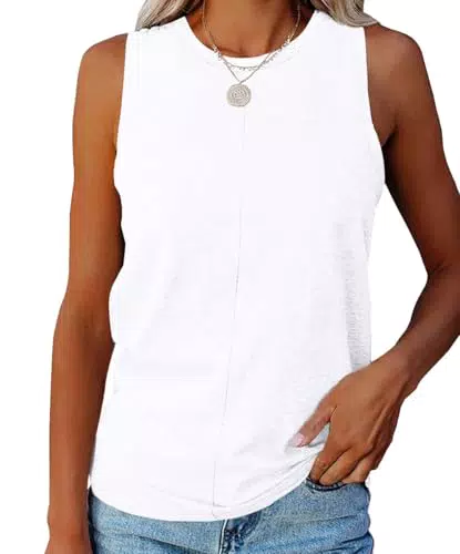 Imily Bela Sport Tank Top Damen Ärmelloses Yoga Shirts Fitness Oberteile Activewear Gym Sommertops.Weiß