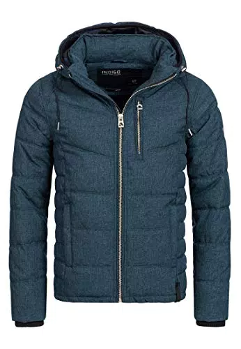Indicode Herren Circus Steppjacke – Winterjacke Übergangsjacke