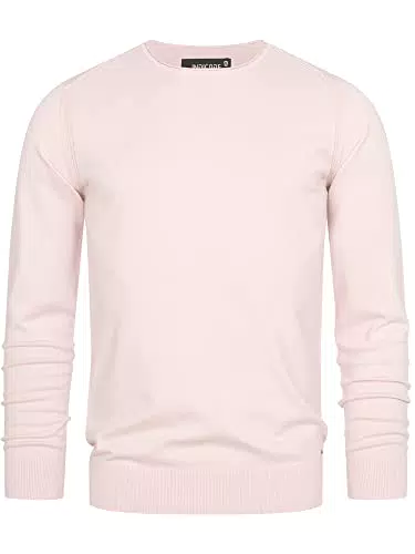Indicode Herren Gamal Strickpullover aus 80% Baumwolle