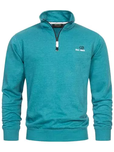 Indicode Herren INCorey Sweatshirt mit Stehkragen, Herrenpullover Pulli Sweater Pullover Männer Hydro XX