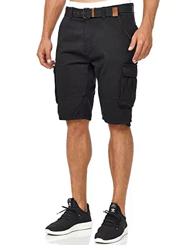 Indicode Monroe Cargo-Shorts für Herren – Sommerliche Baumwoll-Bermuda