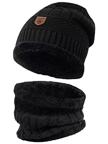 Indicode Siracusa Winter-Set Mütze und Schal für Herren