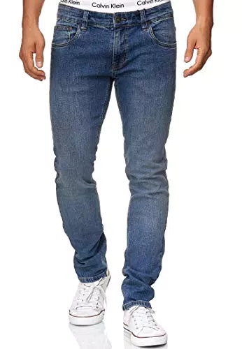 Indicode Texas Jeanshose aus Baumwoll-Mischung mit Stretch für Herren
