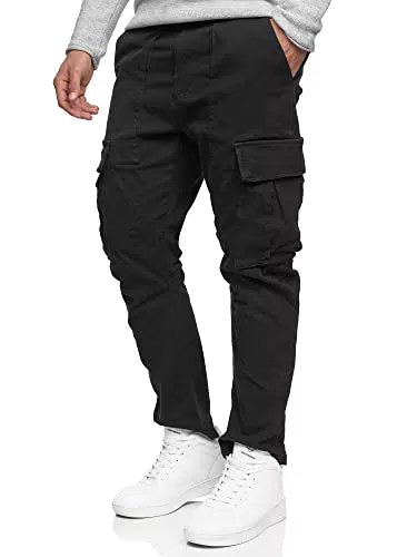 Indicode Herren Walsh Cargohose aus Baumwolle mit 6 Taschen