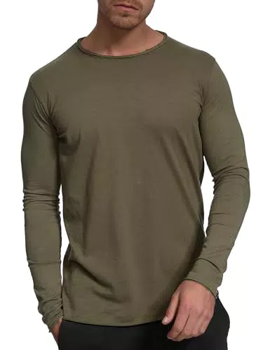 Indicode Herren Willbur Longsleeve Langarmshirt aus 100% Baumwolle