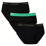 INNERSY Perioden Unterwäsche Mädchen Schwarz Menstruationsunterwäsche Teens Periodenunterhose 3 Pack