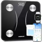 INSMART Personenwaage Digital, 30*30 cm Waage personen mit Bluetooth