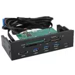 Interne Speicherkartenleser USB-Frontplatte 5, 25-Zoll-Multifunktions-Interner Kartenleser Dashboard-PC-Frontplatte
