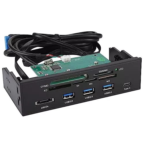 Interne Speicherkartenleser USB-Frontplatte 5, 25-Zoll-Multifunktions-Interner Kartenleser Dashboard-PC-Frontplatte