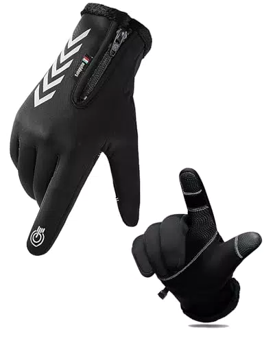 iParaAiluRy Handschuhe Herren Winter Fahrradhandschuhe Herren Winter mit Touchscreen