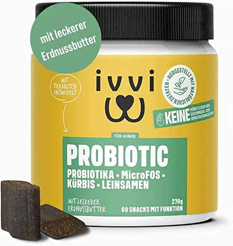ivvi PROBIOTIC Hunde Probiotika als Leckerli - Hund Darmflora aufbauen