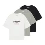 JACK & JONES Herren Jorbushwick Tee Ss Crew Neck FST 3pk Mp T-Shirt