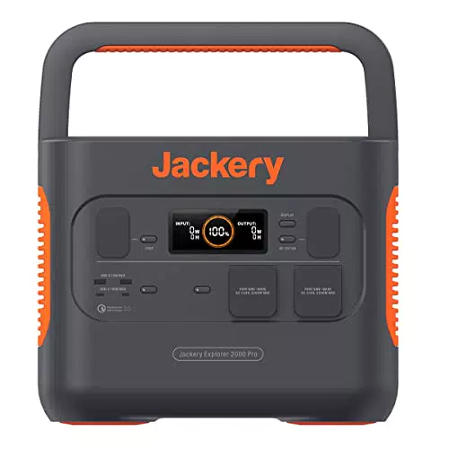 Jackery Explorer 2000 PRO, 2160Wh Tragbare Powerstation mit 2200W Steckdosen