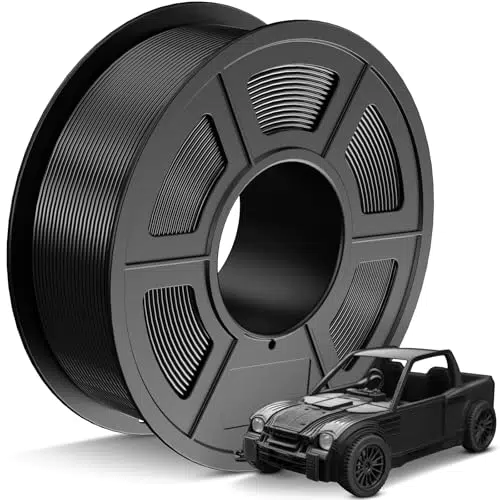 JAYO PETG Filament 1.75mm Schwarz 1.1KG, PETG Starke Zähigkeit 3D Drucker Filament