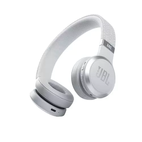 JBL Live 460NC kabelloser On-Ear Bluetooth-Kopfhörer in Blau Mit Noise-Cancelling und Sprachassistent Für bis zu 50 Stunden Musikgenuss