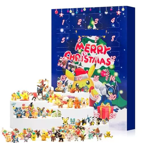 Jinhuaxin Adventskalender 2024 für Kinder mit Anime Figuren – Countdown Spielzeug
