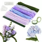 Joyblossom Pfeifenreiniger zum Basteln Set, 250 Stück in 5 Farben zum Basteln