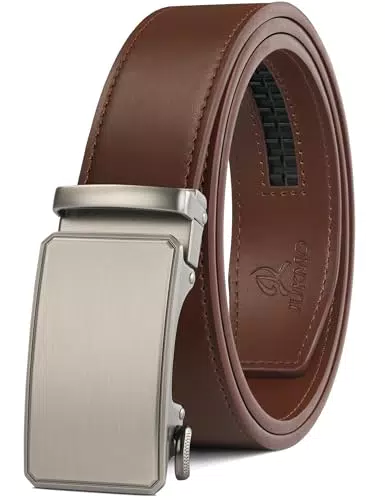 JUKMO Herren Ledergürtel mit Automatikschließe, 35mm Breit, Modell M-91