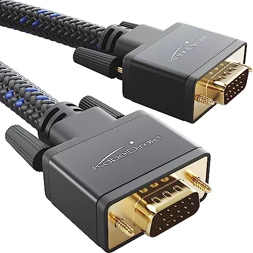 KabelDirekt VGA Monitor Kabel für maximale Bildqualität - 3m, Full HD, VGA auf VGA