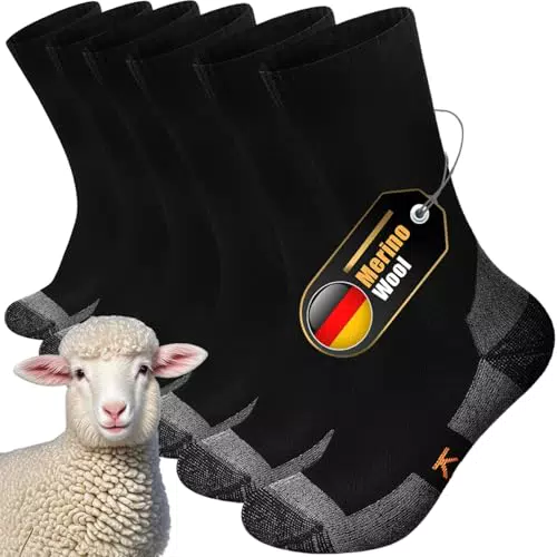 Kaciixaa Merino Wandersocken für Herren, Damen und Kinder – Trekkingsocken aus Merinowolle
