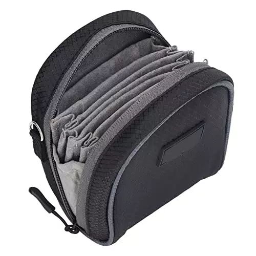 Kameraobjektiv-Filtertasche mit Schultergurt, 8 Taschen für Rundfilter Bis zu 95 Mm