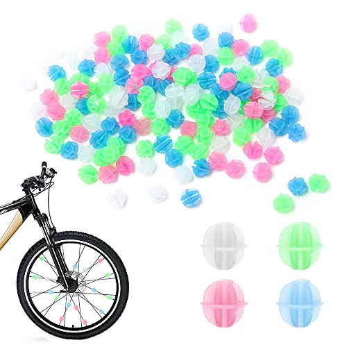 Keboyoe 180 Stücke Reflektierende Speichenperlen Fahrrad Kinder