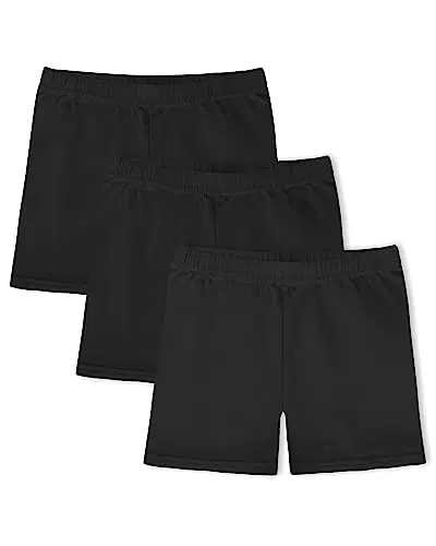 KEREDA 3er-Pack Mädchen Kurze Leggings Radlerhose Sommer Shorts Baumwolle Hosen Unterrock für Kinder