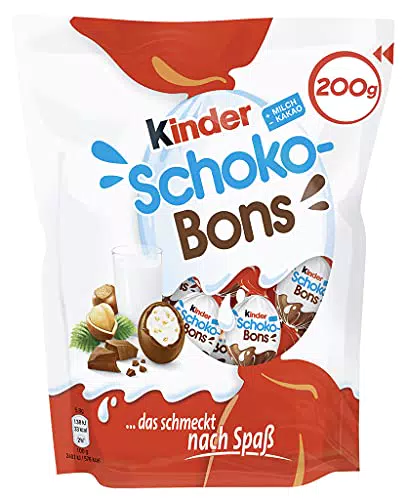 kinder Schoko-Bons Cremige kinder Schoko-Bons mit Milchcreme und zarter Vollmilchschokolade 1 Packung à 200 g