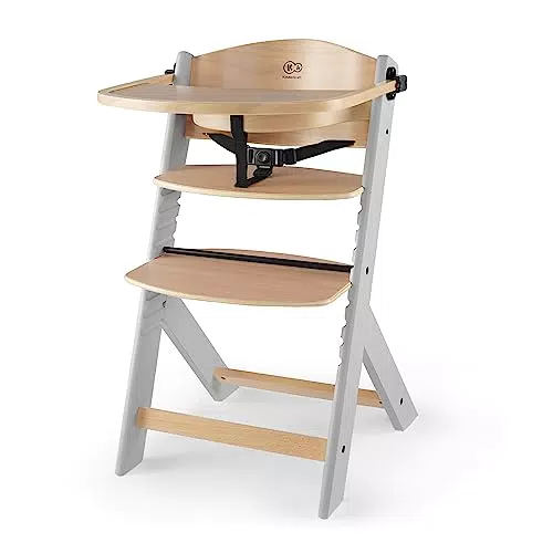 Kinderkraft Kinderhochstuhl aus Holz ENOCK 3 in 1, Niedriger Stuhl