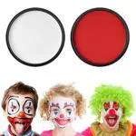Kinderschminke Set, GIBOT Karnevalsschminke, Halloween Cosplay Make-up Weiß+ Rot Gesicht Körperfarbe