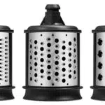 KitchenAid Zubehör Raspeltrommeln - 5KSMEMVSC - Ergänzungsset mit 3 Reisetrommeln für Gemüse