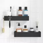 Kitsure Duschablage ohne Bohren 2 Stück rostfreie Badezimmer Organizer
