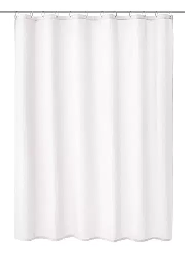 Kleine Wolke Duschvorhang Kito, Polyester, schneeweiß