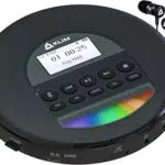 KLIM Nomad - Tragbarer CD-Player Discman mit langlebigem Akku - Inklusive Kopfhörer - Kompatibel mit CD-R