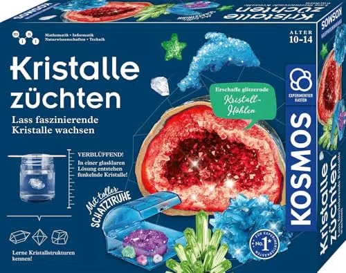 KOSMOS 645601 Kristalle züchten - Lass faszinierende Kristalle wachsen - Komplett-Set