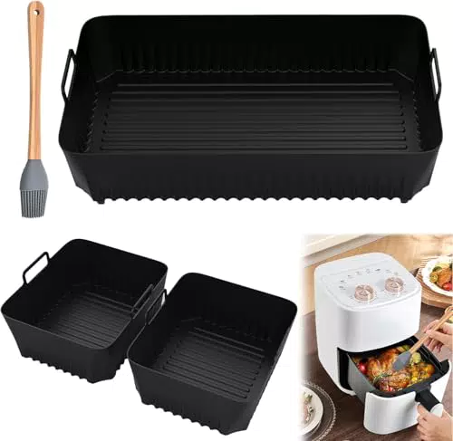 KYYGKY 3 Stück Heißluftfritteuse Zubehör 10, 4L/5