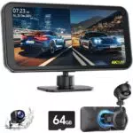 Lamto Carplay Display mit 4K Frontkamera Dashcam und 1080p-Rückfahrkamera