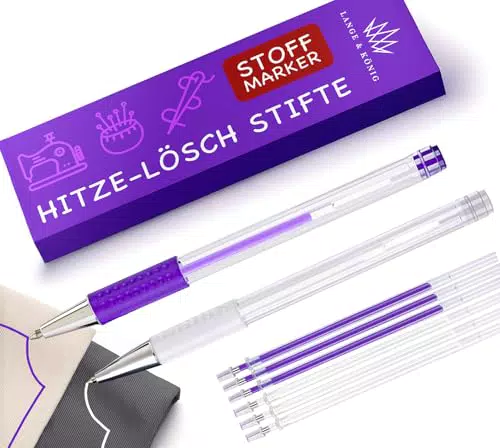 Lange & König Hitze-Stoffmarker Set für Nähen & Quilten - Nähzubehör Nähen Zubehör Schneiderkreide Alternative Nähmaschinen Zubehör Nähen & Stoffe Nähzeug Sewing Accessories