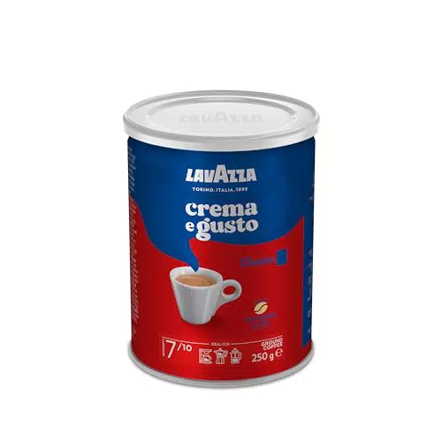 Lavazza Crema e Gusto Classico - Gemahlener Kaffee für Mokka und Filterkaffee