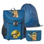 LEGO - Jungen Easy Schulranzenset 3tlg. - NINJAGO, Gold/Blue - Mit Turnbeutel