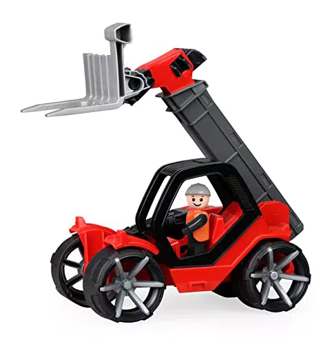 Lena 04513 TRUXX Teleskoplader, Baustellenfahrzeug ca. 35 cm